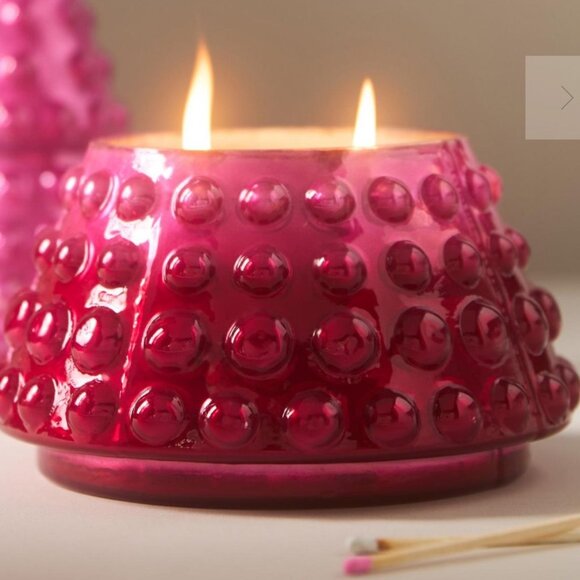 Anthropologie Hallorm Bubble‎ Tree Fruity Plum & Fir Balsam Glass Candle - Picture 3 of 3